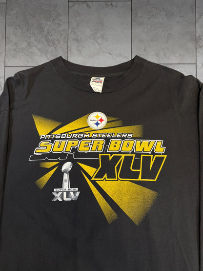 (XL) 2011 Steelers Superbowl XLV Longsleeve Shirt