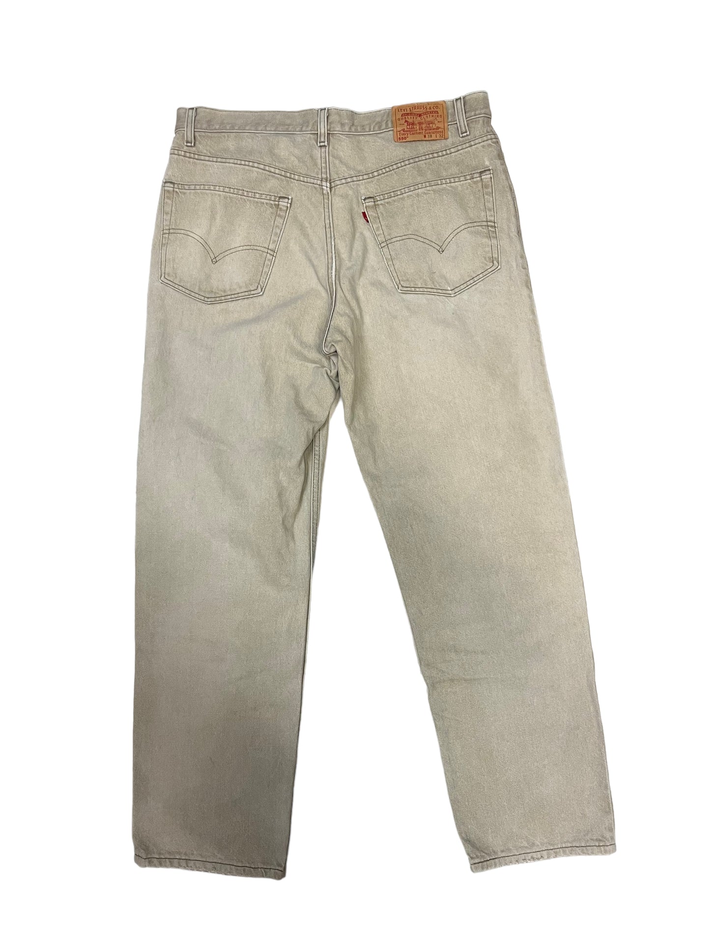 (37W x 32L) Vintage Levi’s 550 Tan Jeans