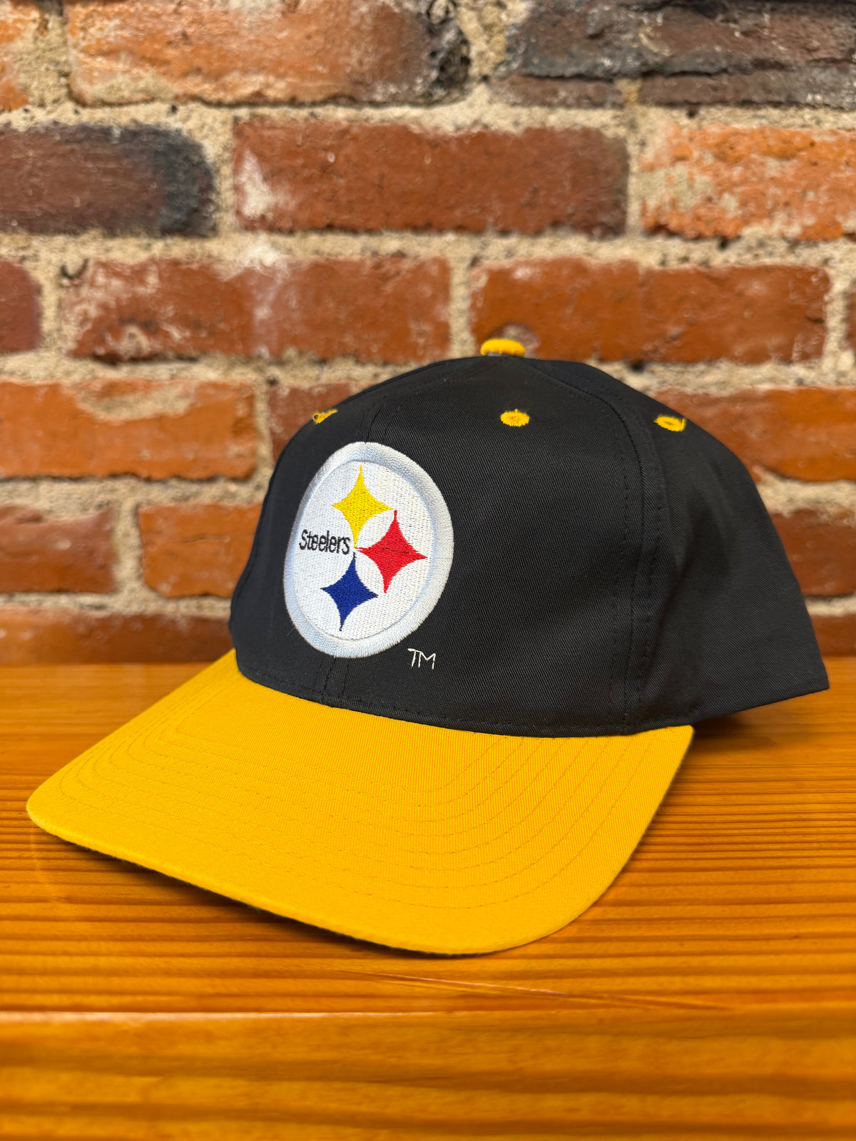 Vintage Steelers Big Logo Eastport Snapback Hat (Brand New)