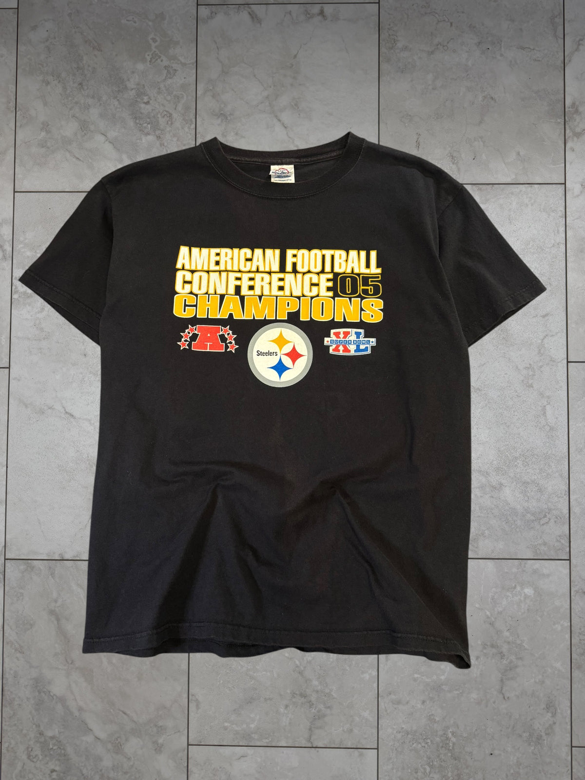 (M) 2005 Steelers AFC Conference Champs Tee