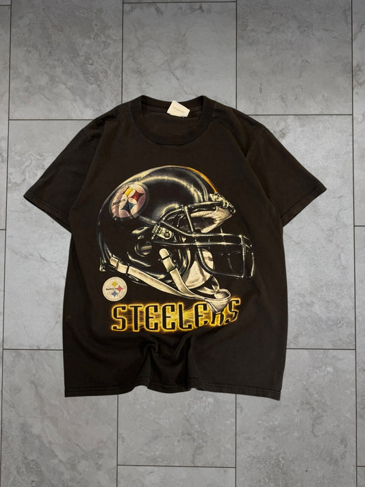 (M) Vintage 90's Steelers Helmet Graphic Tee