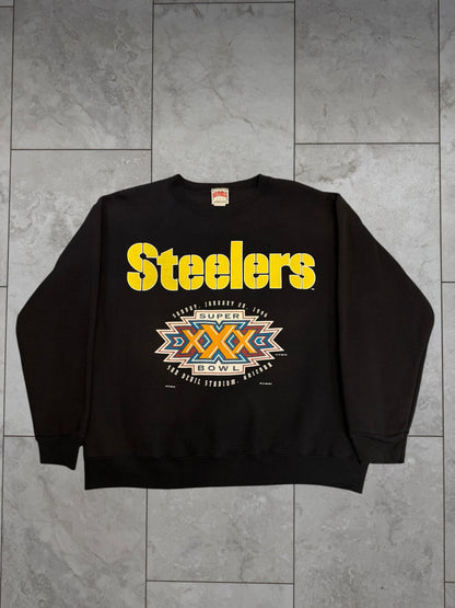 (L) 1996 Steelers Superbowl XXX Graphic Crewneck
