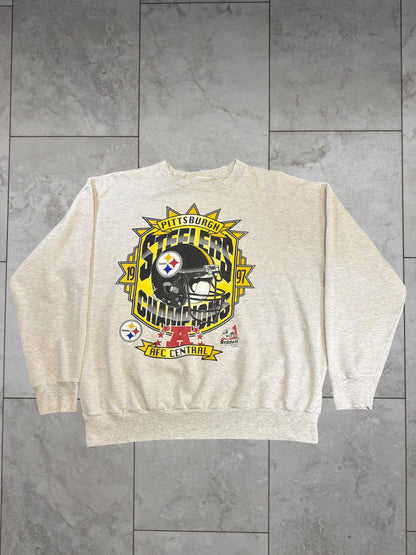 (L/XL) 1997 Steelers AFC Champs Crewneck
