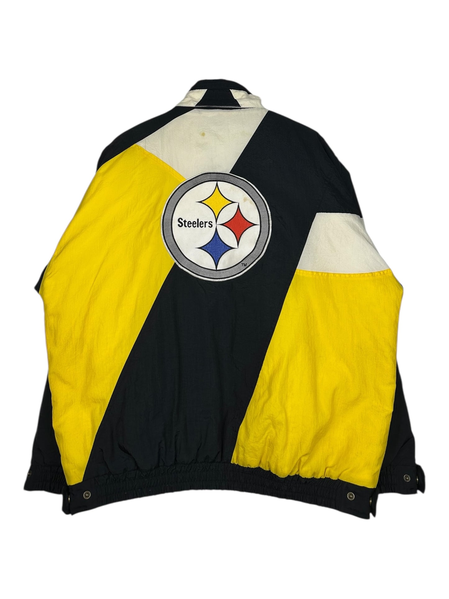 (L) Vintage Steelers  Apex One Embroidered Puffer Jacket