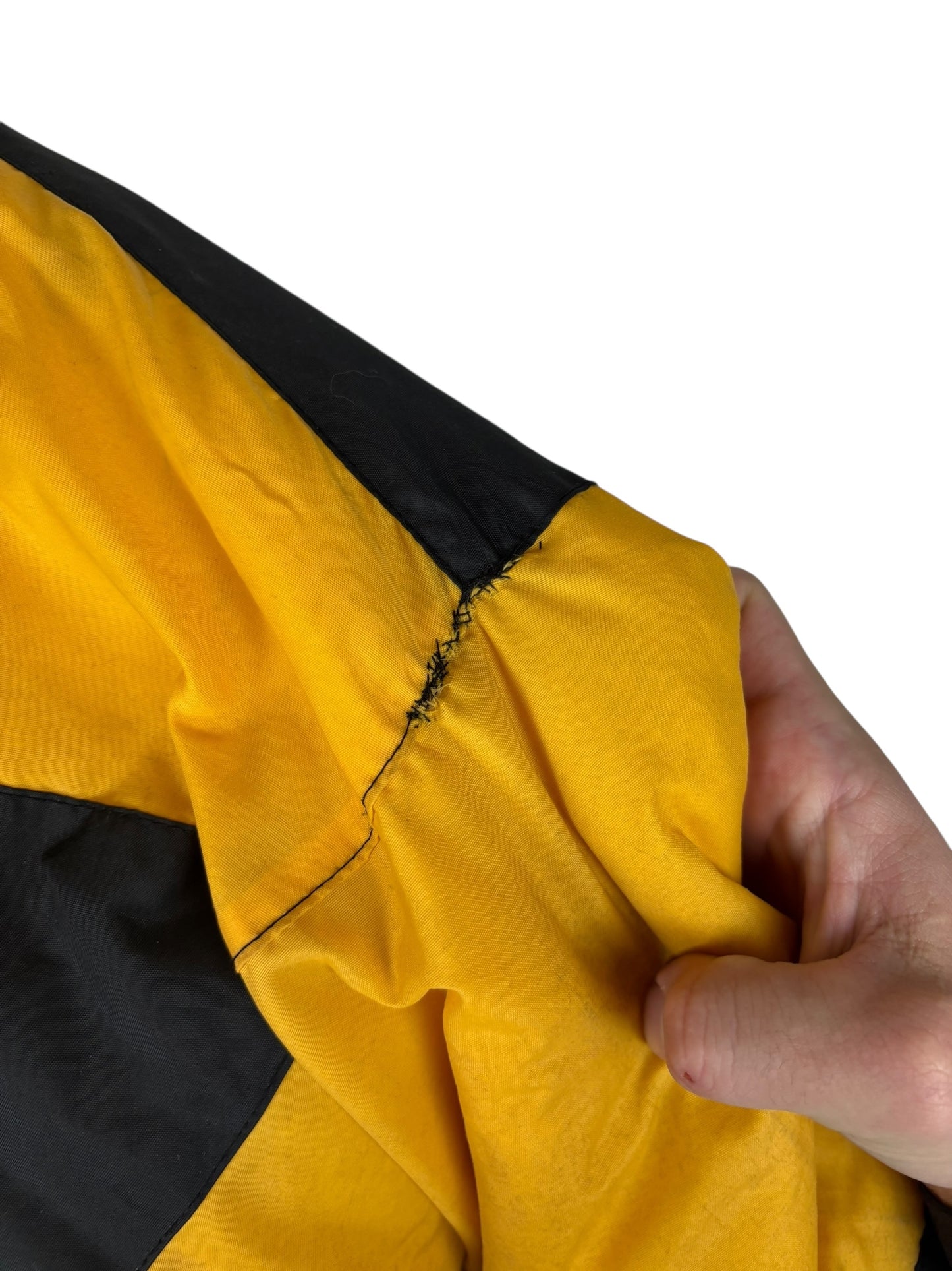 (S/M) Vintage Steelers Logo 7 Full Zip Puffer Jacket