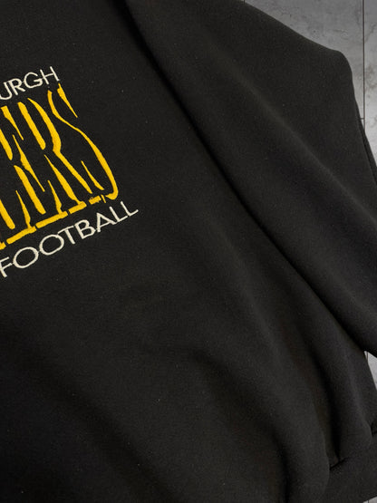 (M/L) Vintage 90's Steelers Embroidered Logo 7 Crewneck