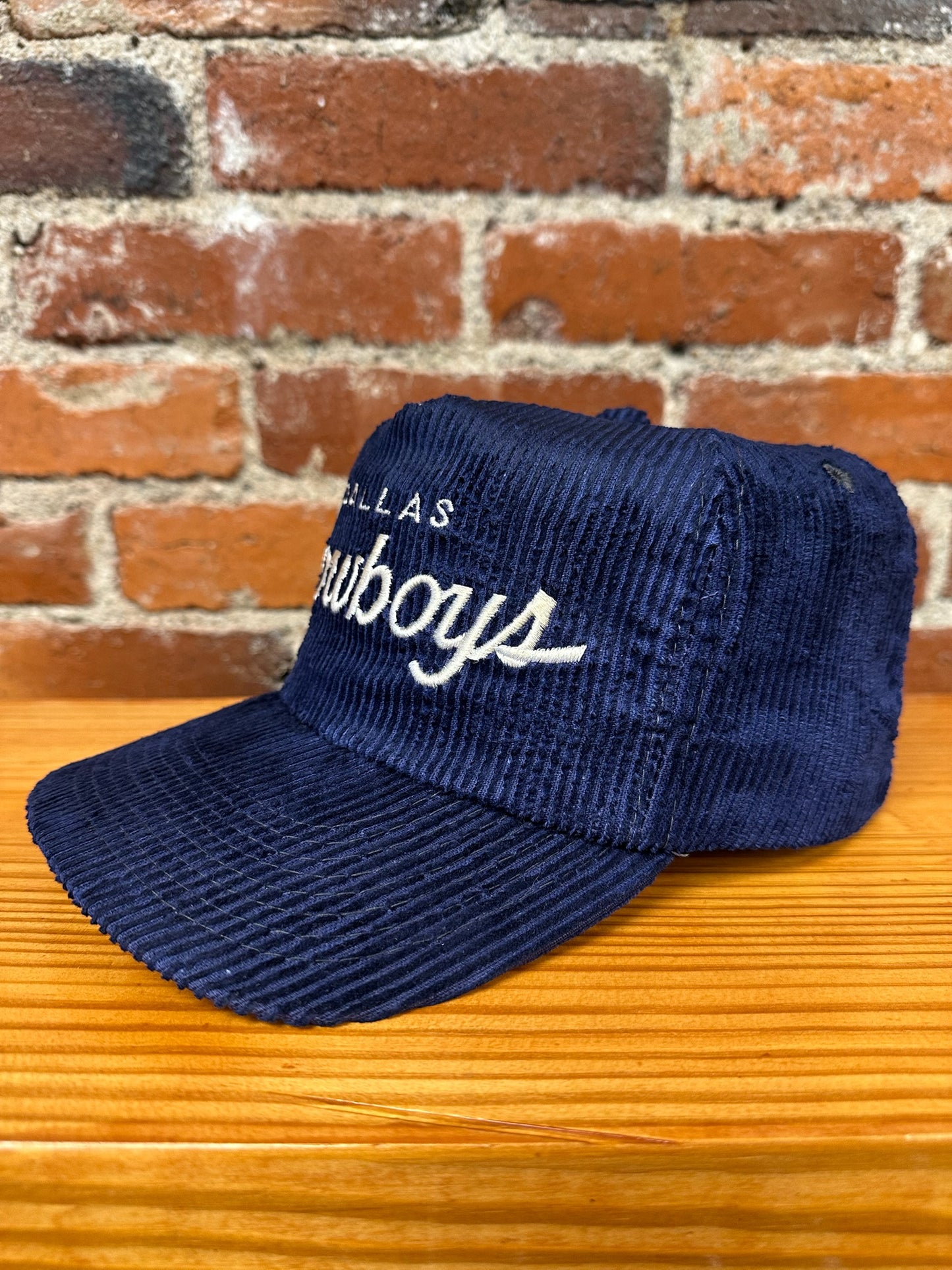 Vintage Dallas Cowboys Single Line Script Corduroy Hat