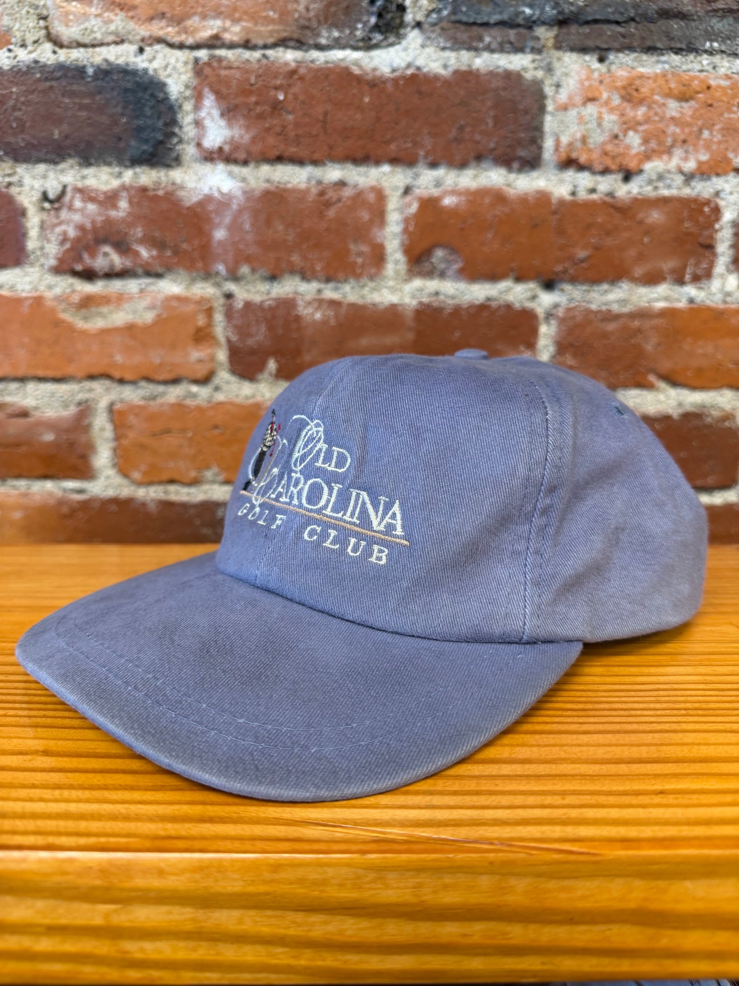 Vintage Old Carolina Golf Club Leather-Strap Hat