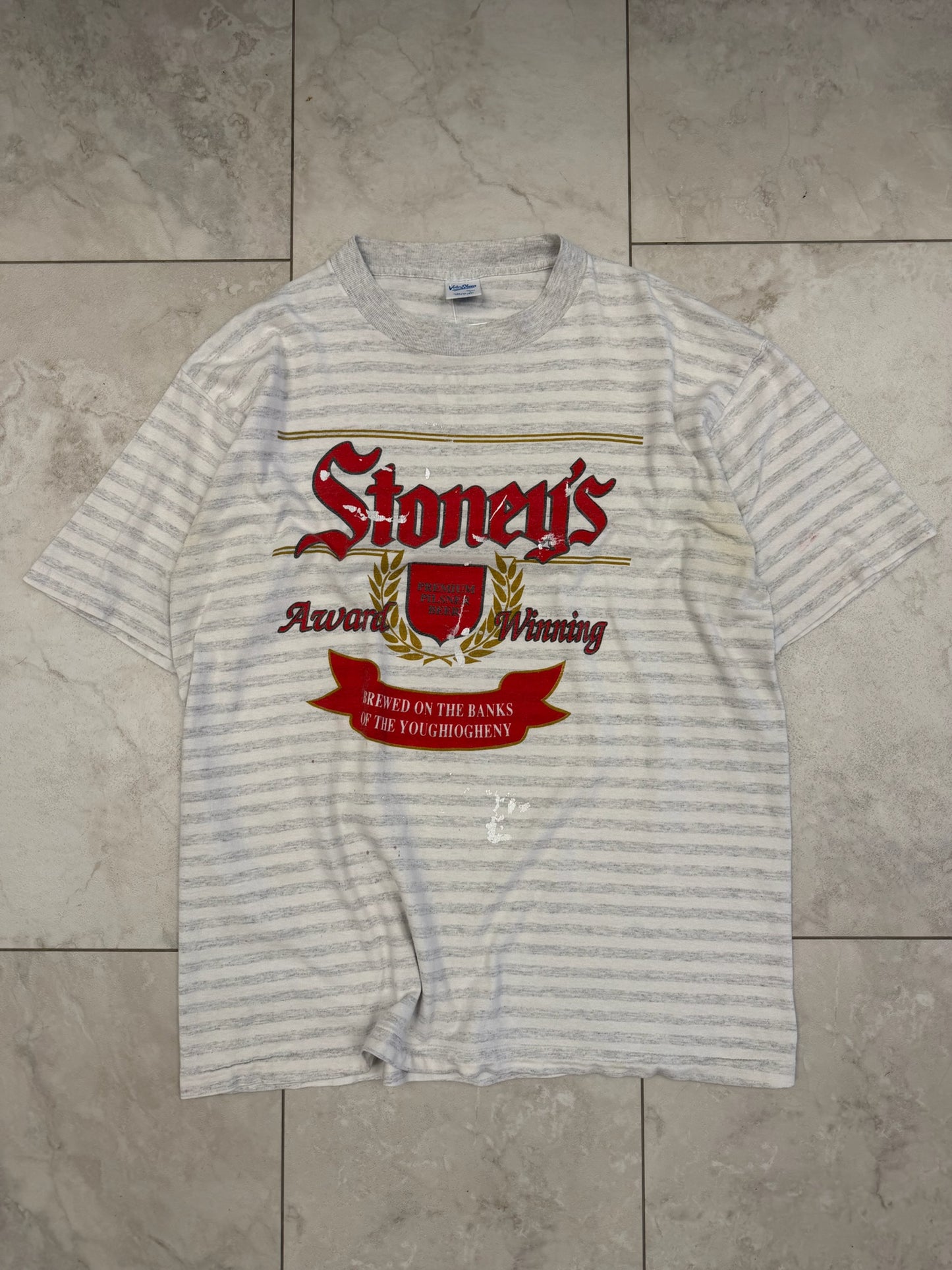 (L) Vintage 90's Stoney's Award Winning Beer Tee
