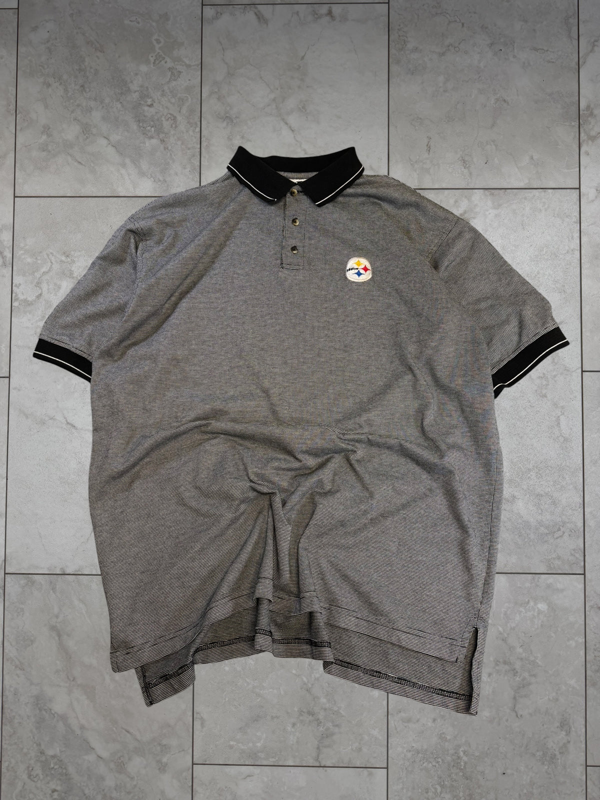 (XXL) Vintage 90s Steelers Polo Shirt