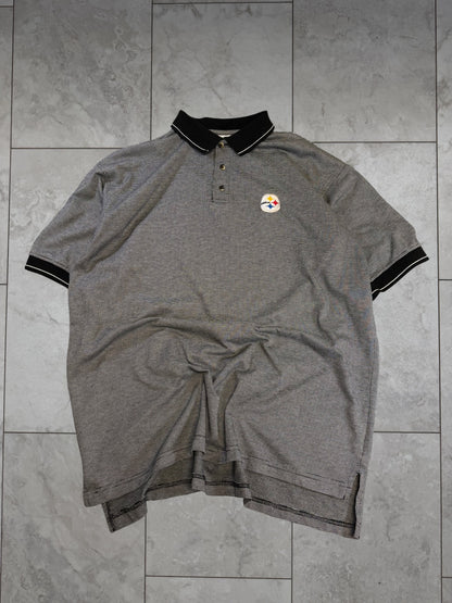 (XXL) Vintage 90s Steelers Polo Shirt