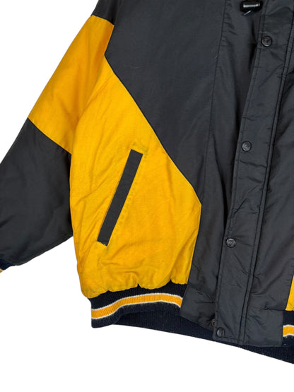 (S/M) Vintage Steelers Logo 7 Full Zip Puffer Jacket