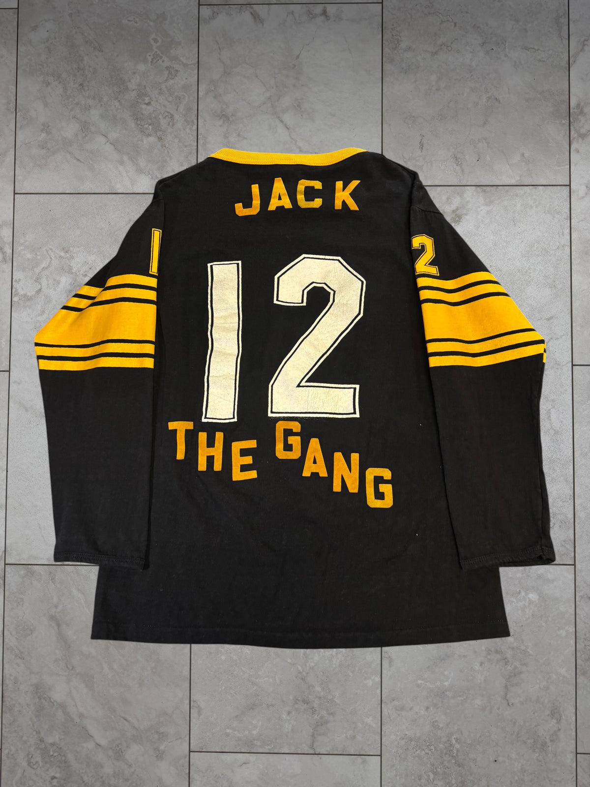 (M) Vintage 90's Steelers 3/4 Sleeve Jersey Shirt #12