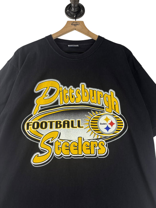 (XL) Vintage Steelers Pittsburgh Football Graphic Tee