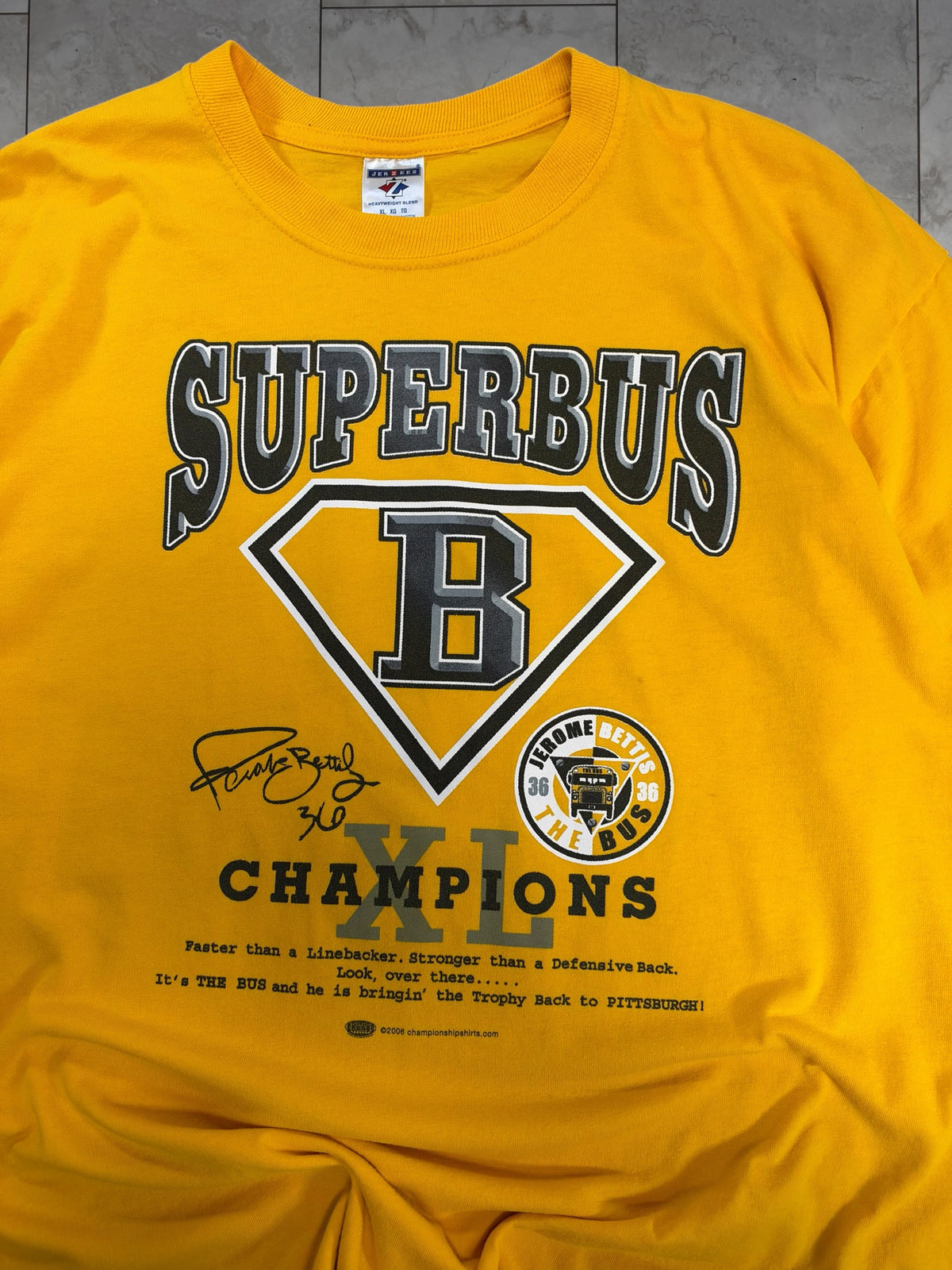 (XL) 2006 Steelers Superbus Tee
