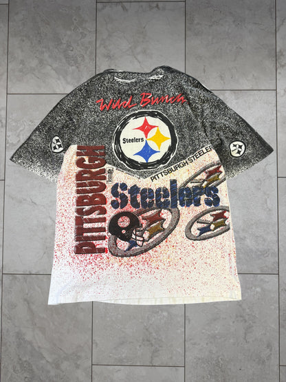 (L) Vintage 90's Steelers Magic Johnson All Over Print Tee