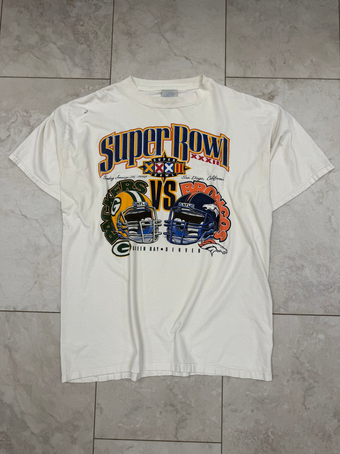 (XL) 1998 Super Bowl XXXII Graphic Tee