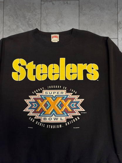 (L) 1996 Steelers Superbowl XXX Graphic Crewneck