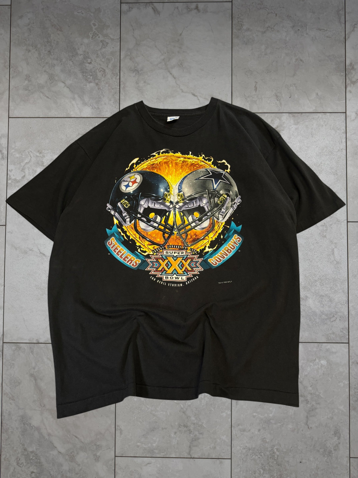 (XXL) 1995 Steelers SB XXX Graphic Tee