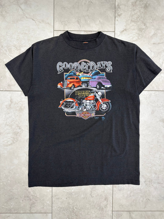 (XL) 1988  Harley 3D Emblem Good Ol' Days Tee