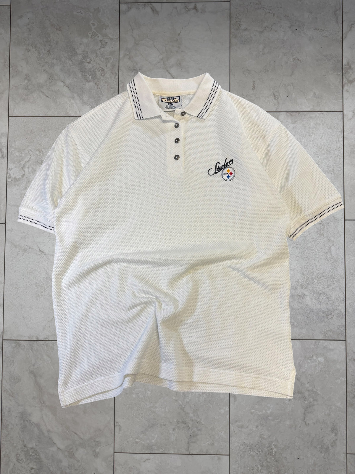 (M) Vintage 90's Womens Steelers Polo Shirt