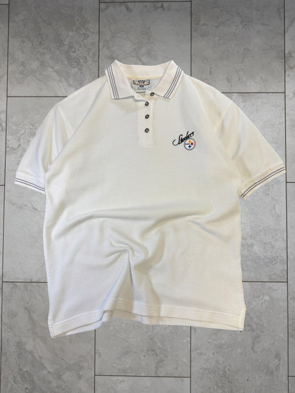 (M) Vintage 90's Womens Steelers Polo Shirt