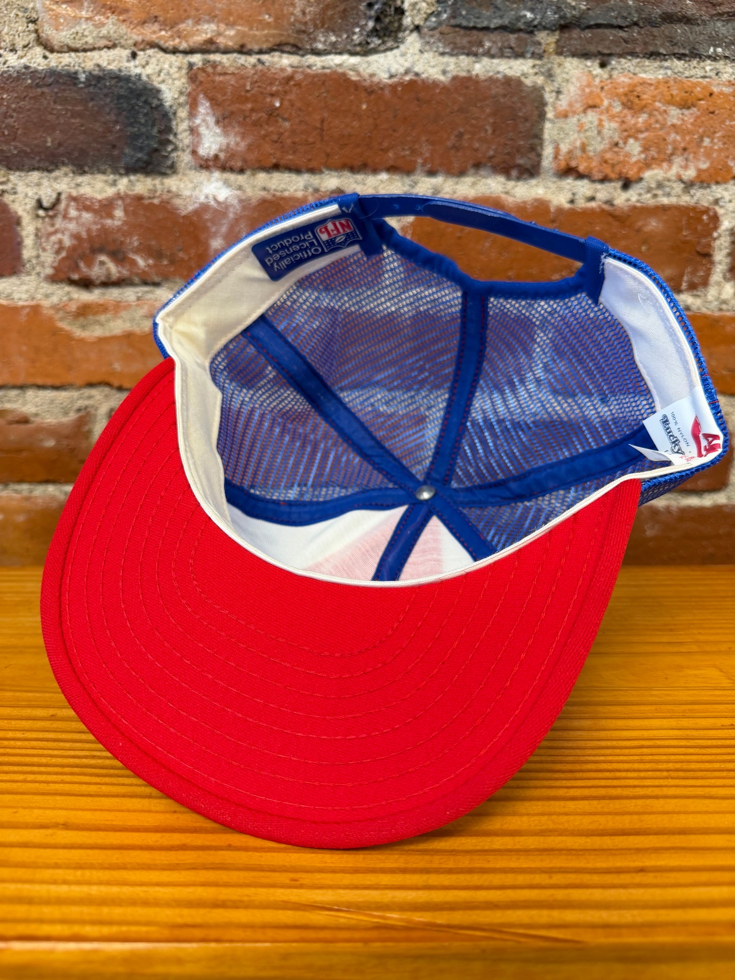 Vintage New York Giants AJD Lucky Stripes Trucker Hat - NEW