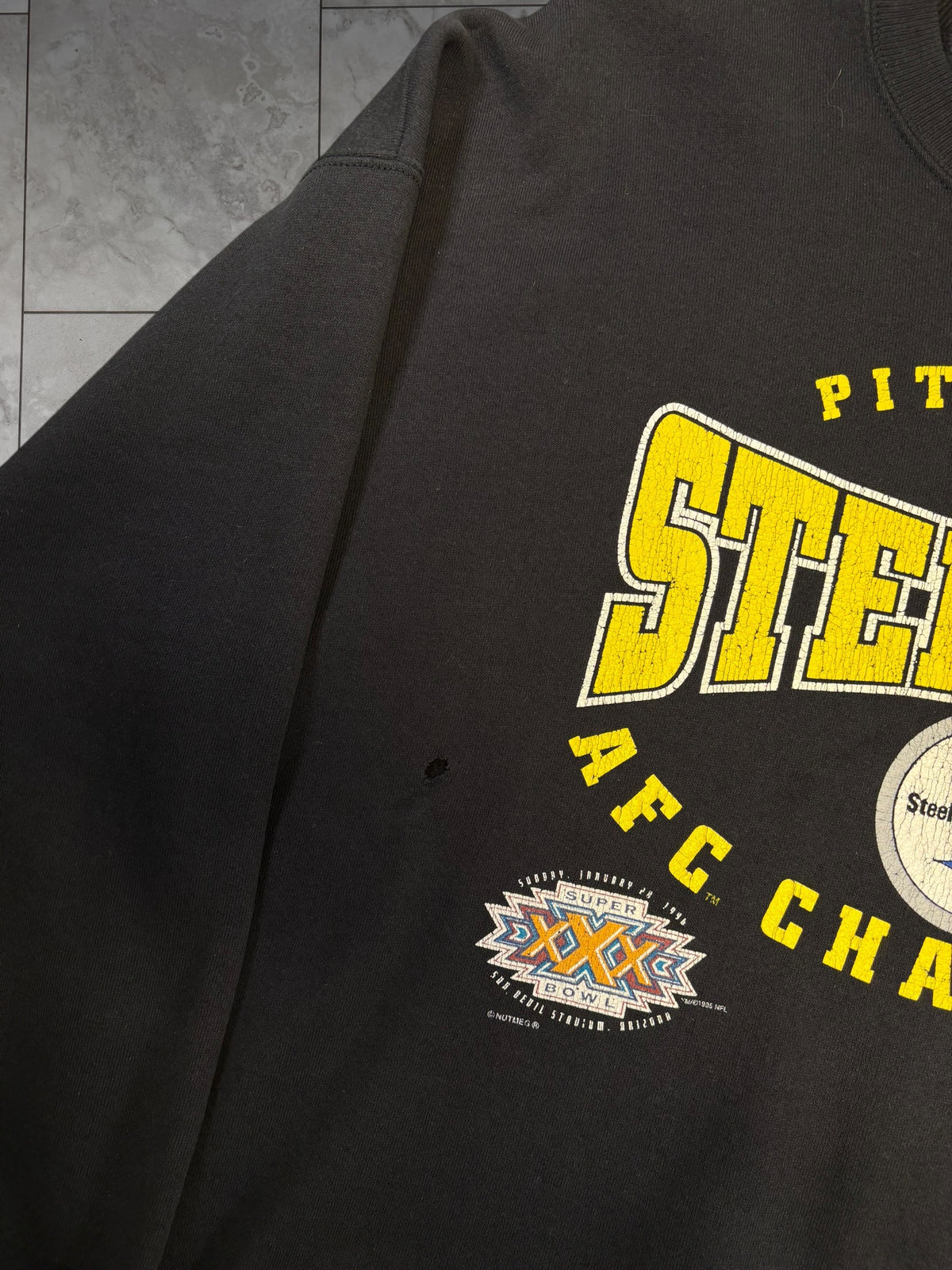 (XXL) 1995 Steeler AFC Champs Lee Crewneck