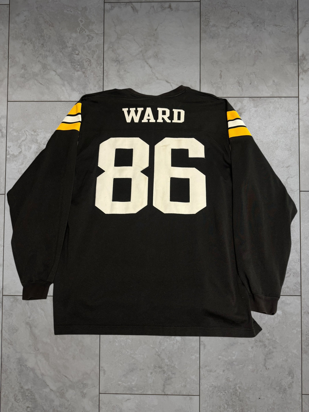 (XL) Vintage Y2K Steelers Hines Ward Reebok Long-Sleeve Jersey #86