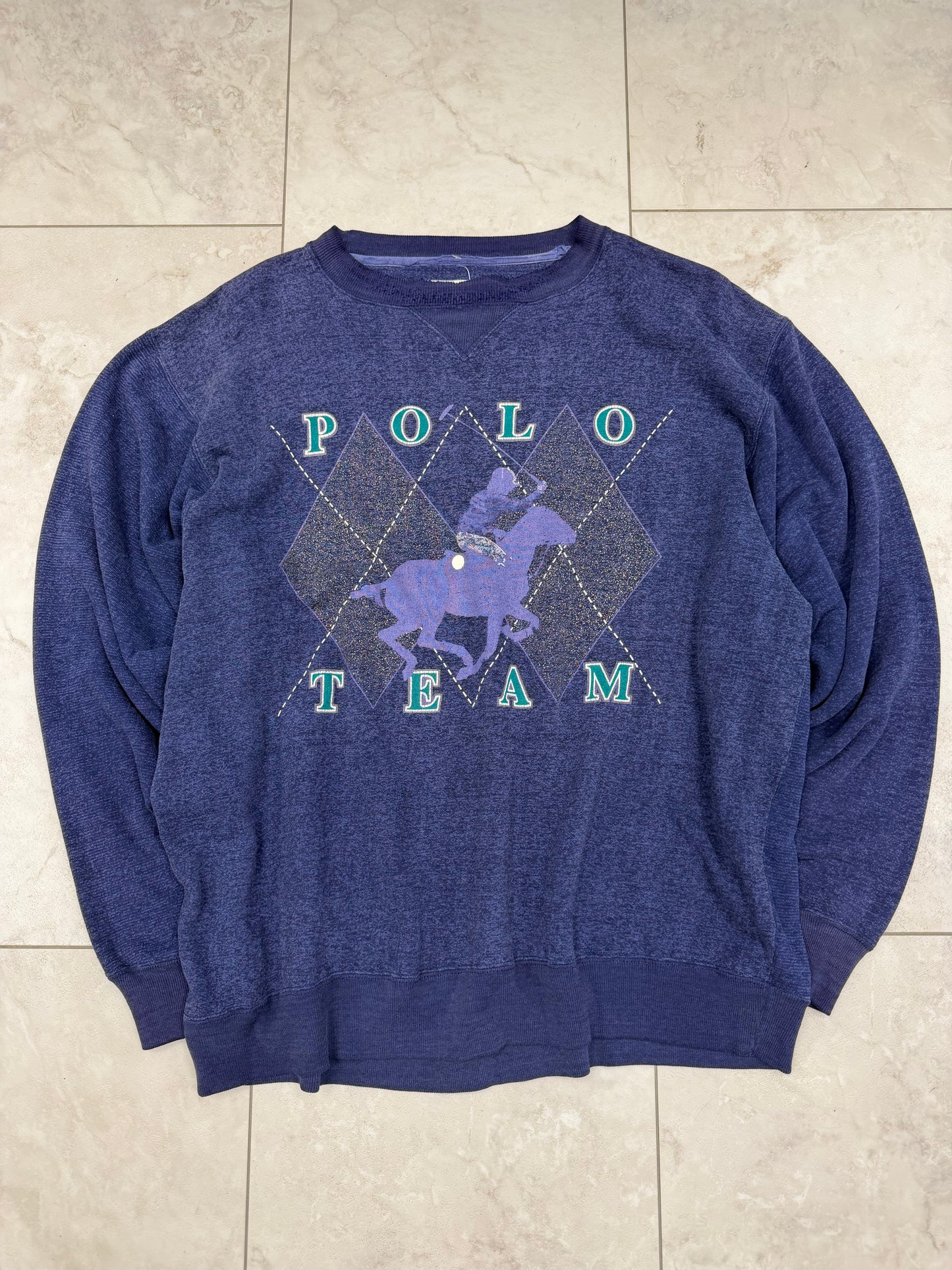(M) Vintage 90’s Polo Team Graphic Crewneck