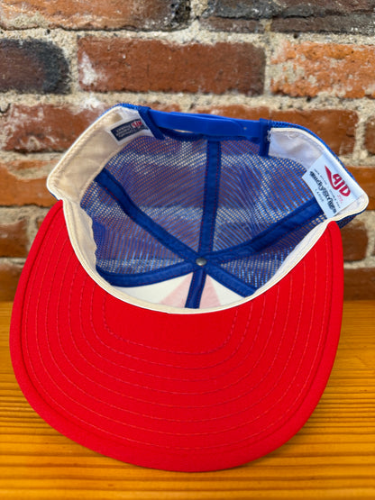 Vintage Giants Superbowl XXI Champs AJD Lucky Stripes Trucker Hat - NEW