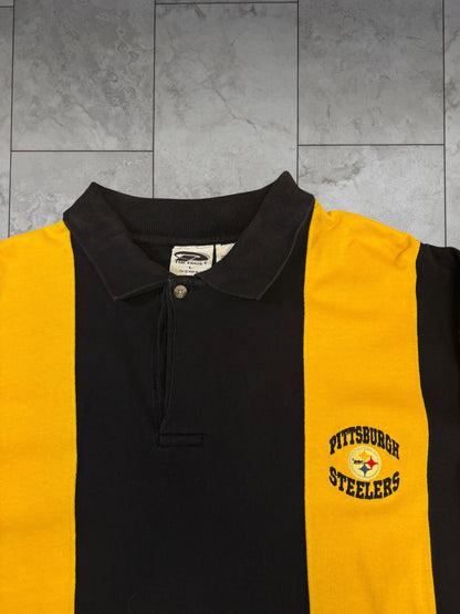 (L/XL) 1999 Steelers Striped Longsleeve Shirt