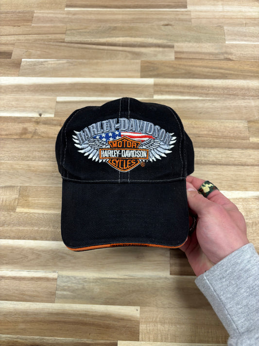 Vintage Harley Davidson Strap-back  Hat