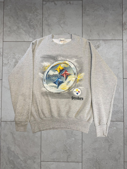 (L) 2001 Steelers Lee Graphic Crewneck