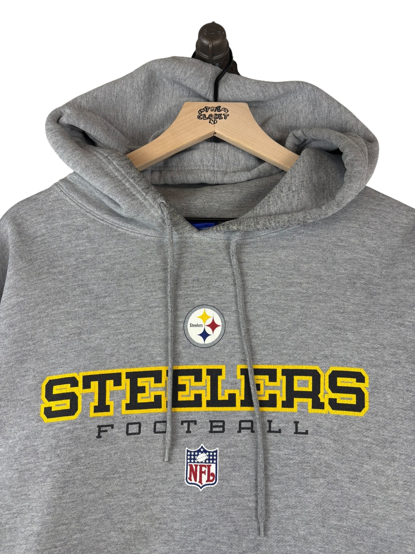 (XL) Vintage Y2K Steelers Football Hoodie