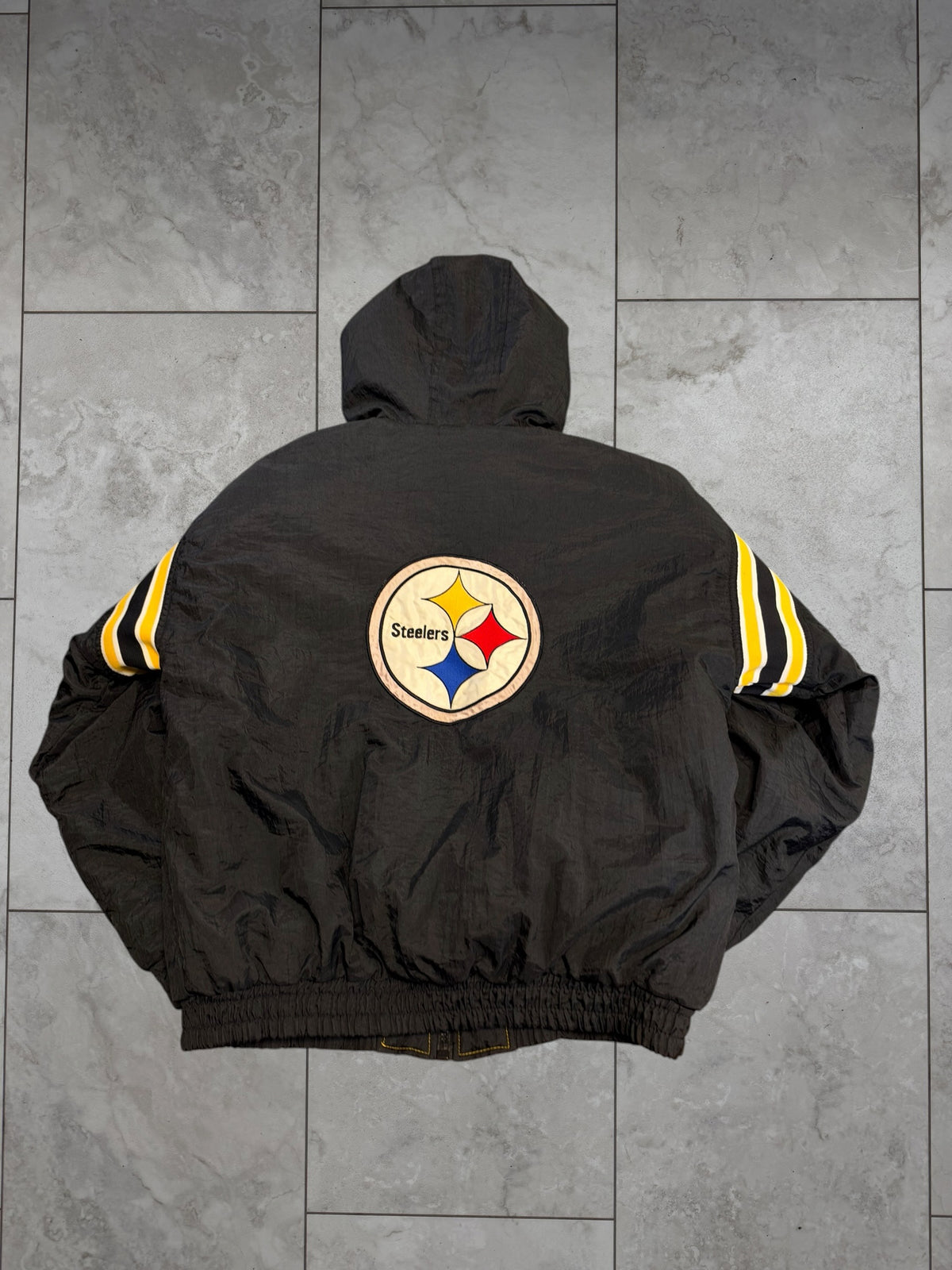 (S/M) Vintage 90's Steelers Pro Player REVERSABLE Jacket
