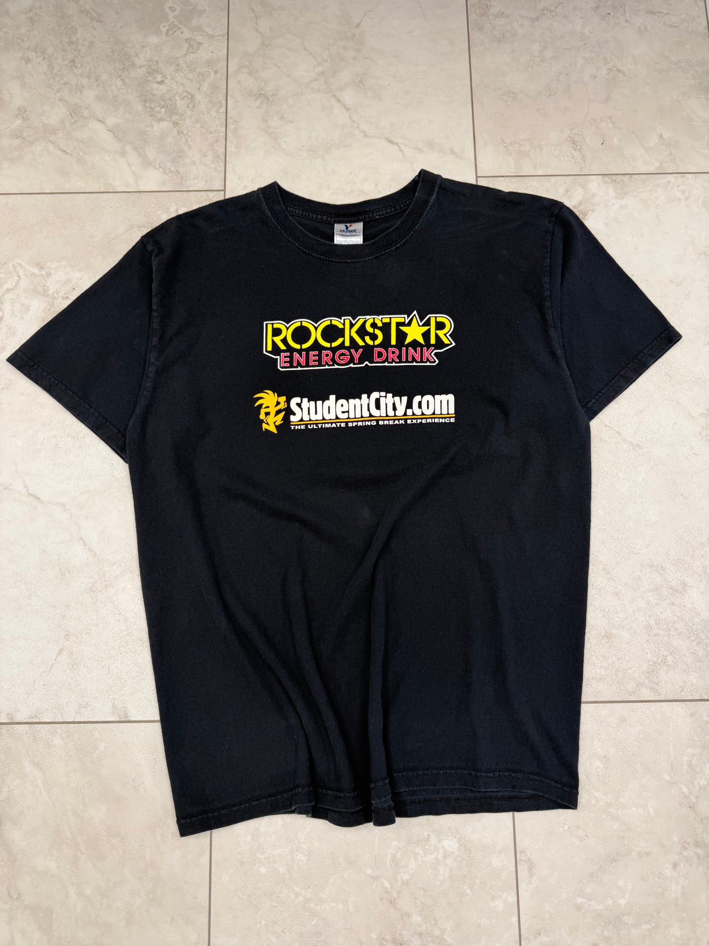 (L) Vintage Y2K Rockstar Energy Drink Graphic Tee