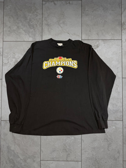 (XL) 2005 Steelers AFC Conference Champs Longsleeve Shirt