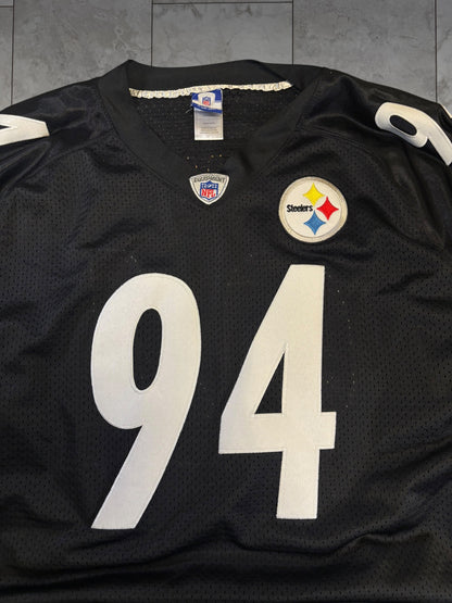 (XXL/52) Vintage Y2K Steelers Lawrence Timmons #94 Jersey