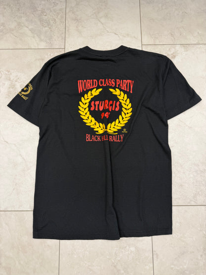(M/L) 1994 Sturgis Black Hills Rally Pocket Graphic Tee