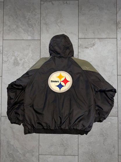 (M/L) Vintage 90's Steelers Starter 1/2 Zip Jacket