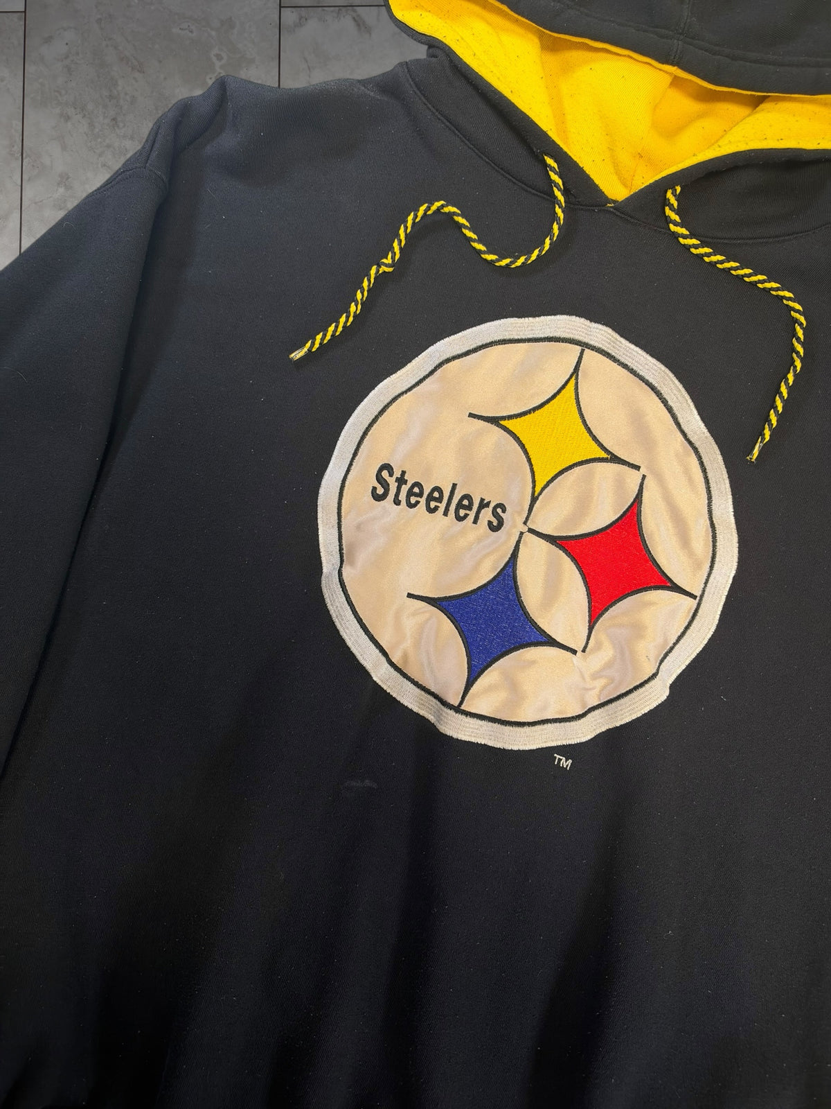 (XL) Vintage 90's Steelers Logo Starter Hoodie
