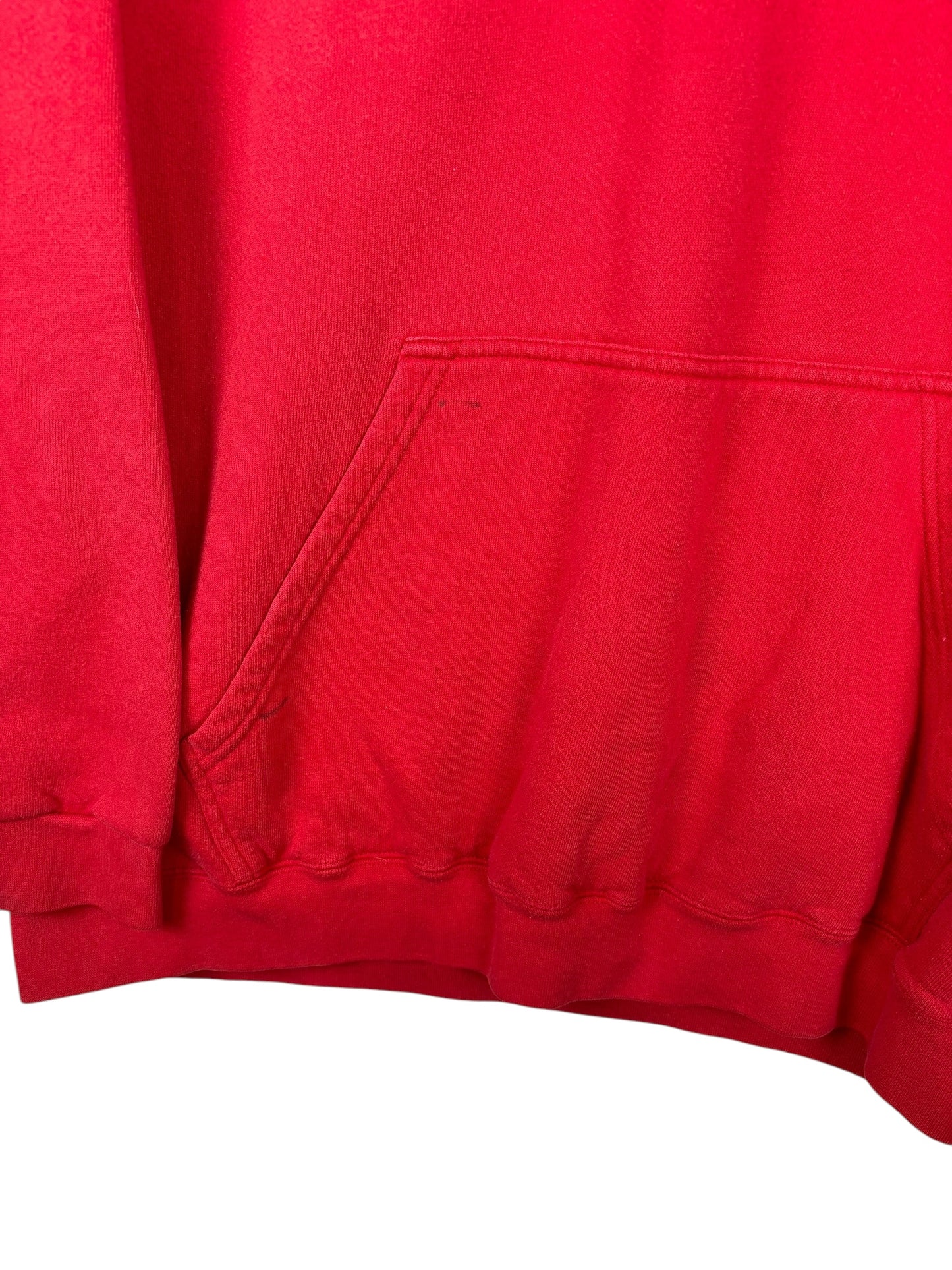 (XXL) Vintage Nike Red Center Swoosh Hoodie