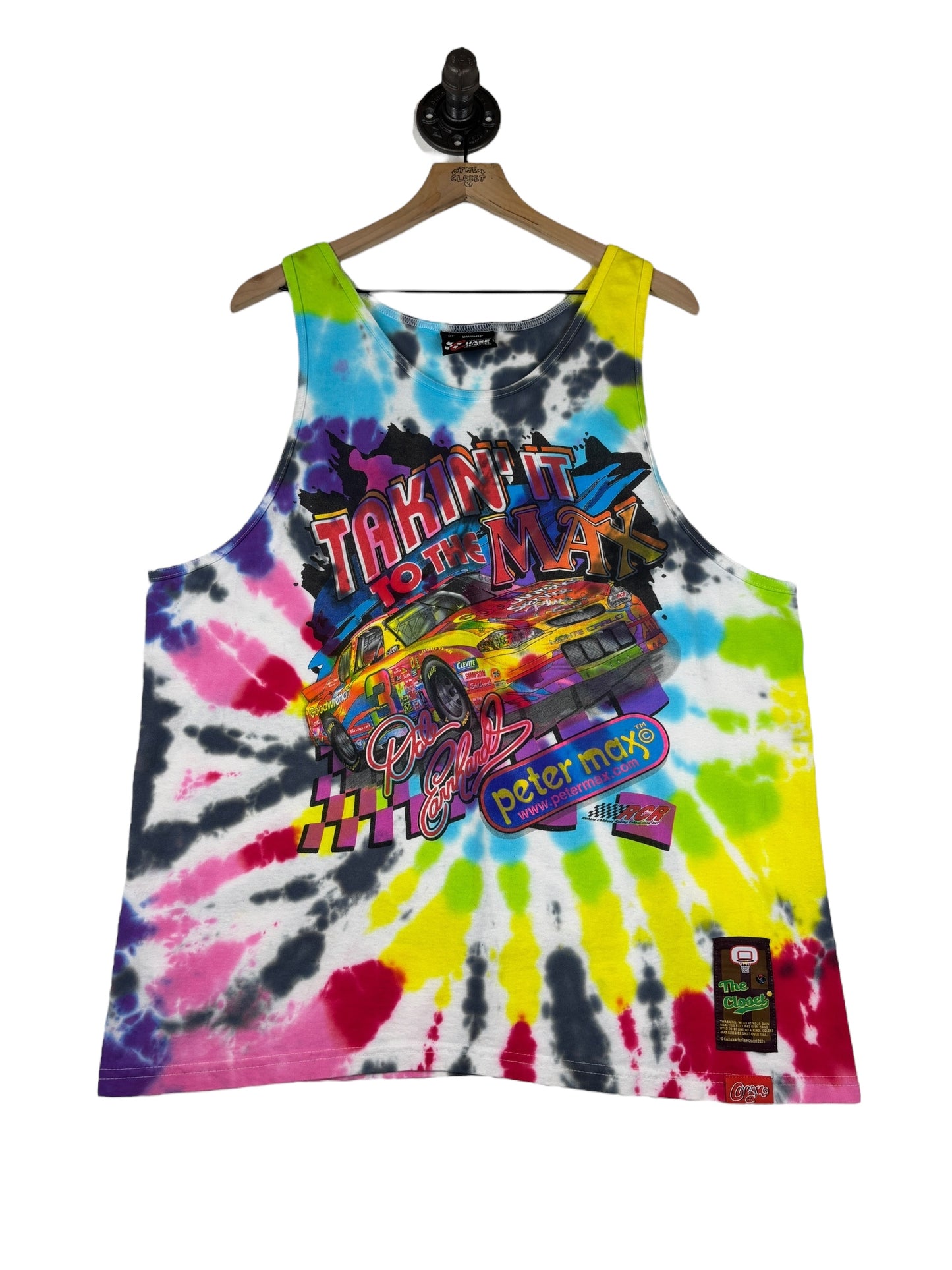 (XL) Vintage Dale Earnhardt Tiedey Tank Top #6