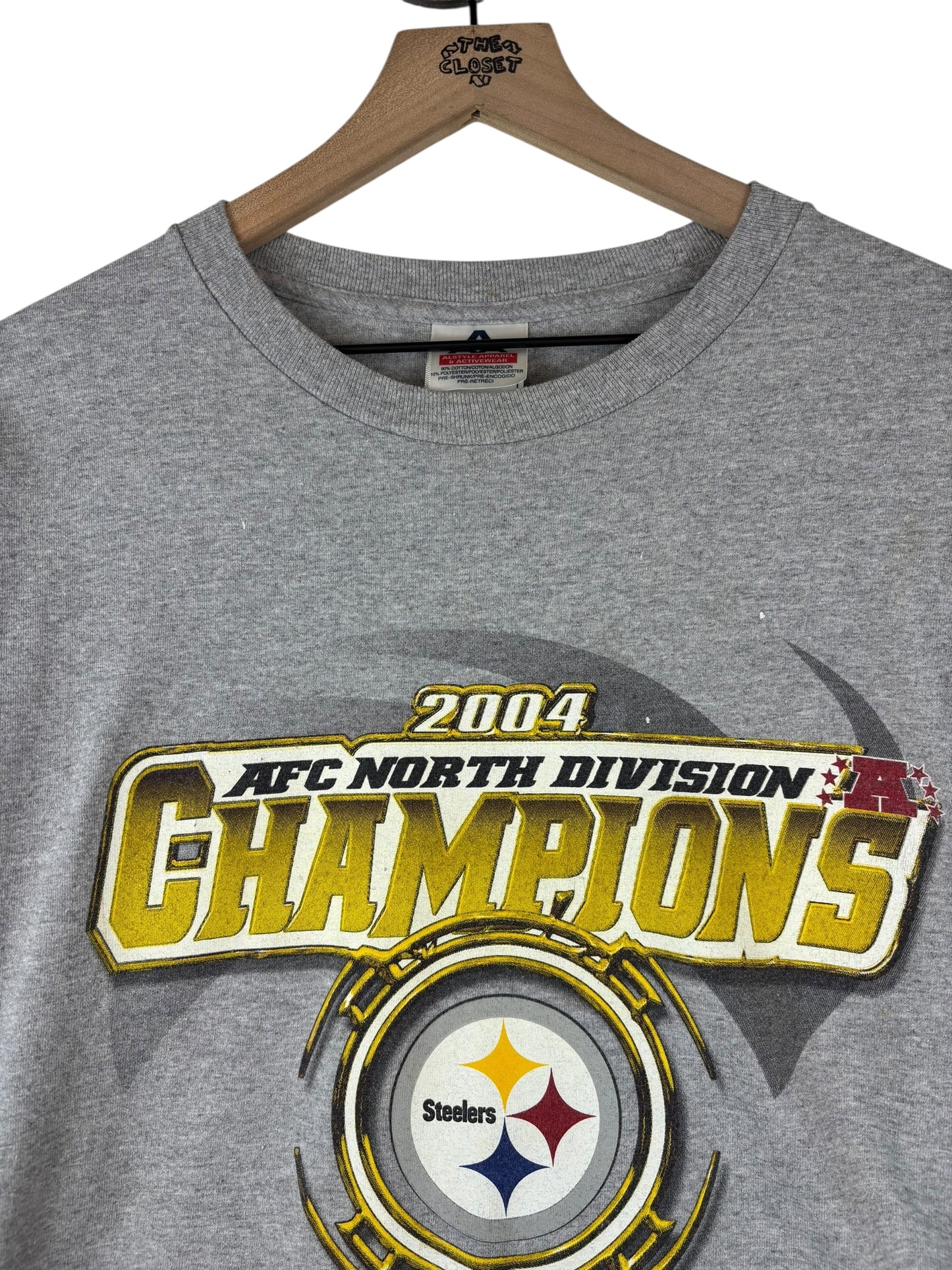 (L) 2004 Steelers AFC Div Champs Long Sleeve