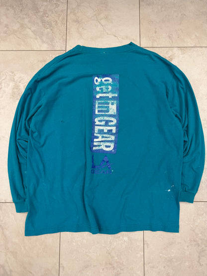 (XL) Vintage 90’s LA Gear Football Graphic Long-Sleeve Shirt