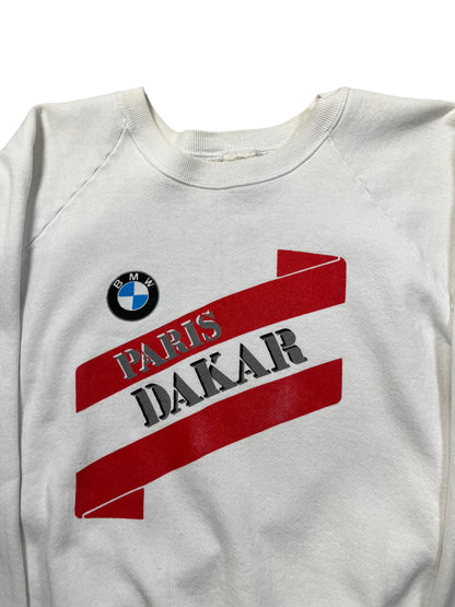(S/M) Vintage BMW Paris - Dakar Crewneck