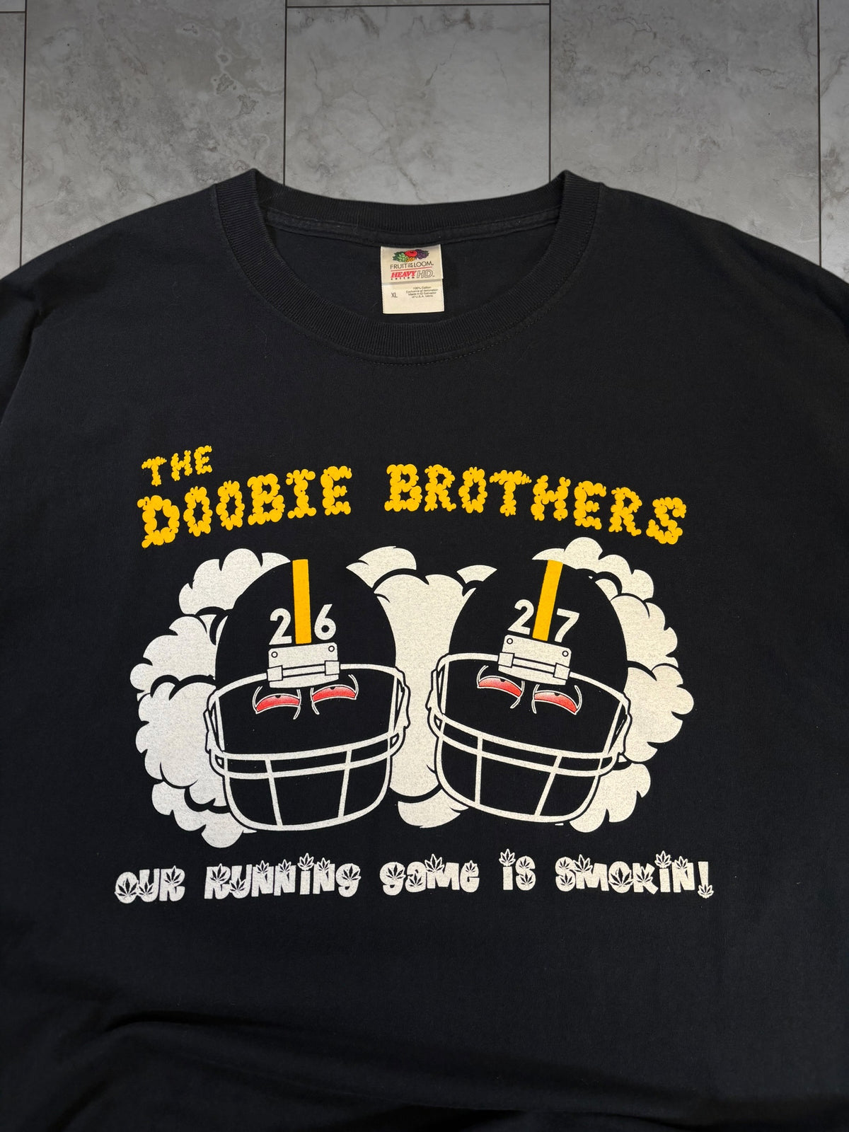 (XL) Vintage Y2K Steelers The Doobie Brothers Tee