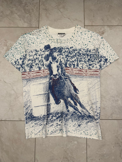 (L) Vintage 90’s Rocky Mountain Clothing Co. AOP Graphic Tee