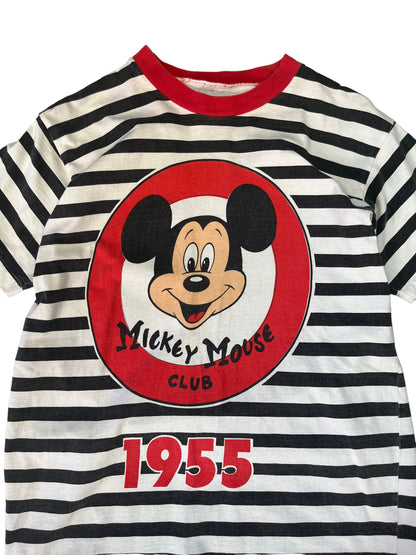 (M) Vintage Mickey Mouse Club Striped Tee